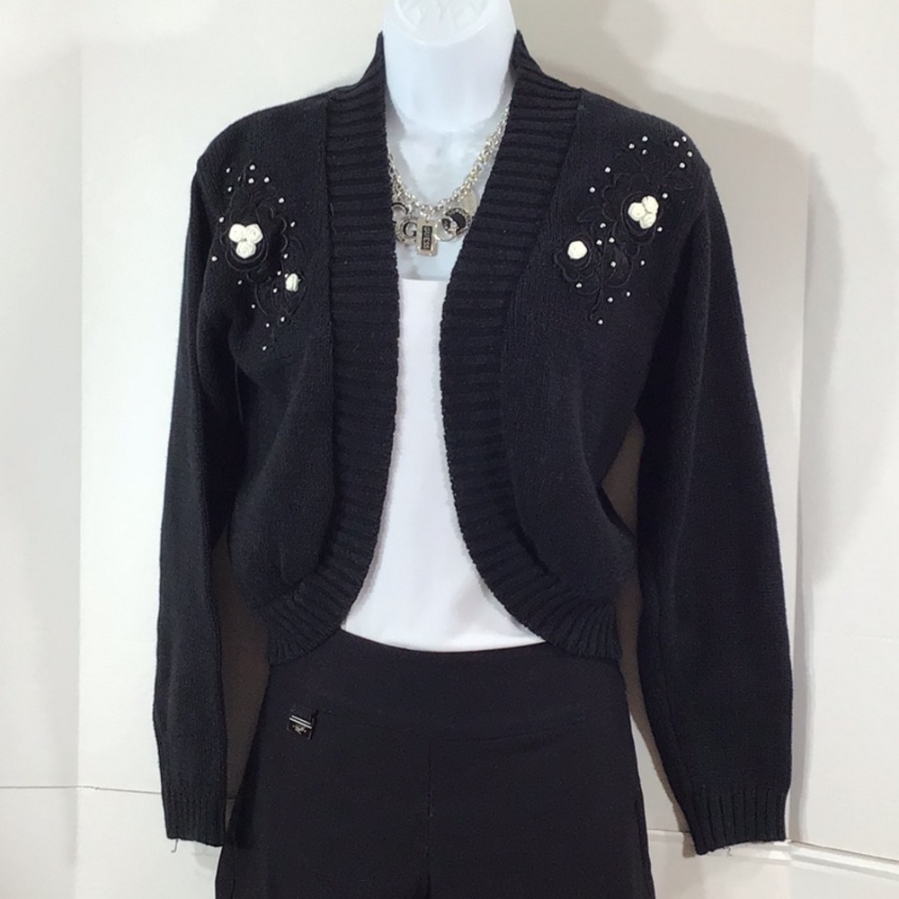 Vintage Cristina cotton shrug cardigan
